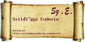 Szilágyi Eudoxia névjegykártya